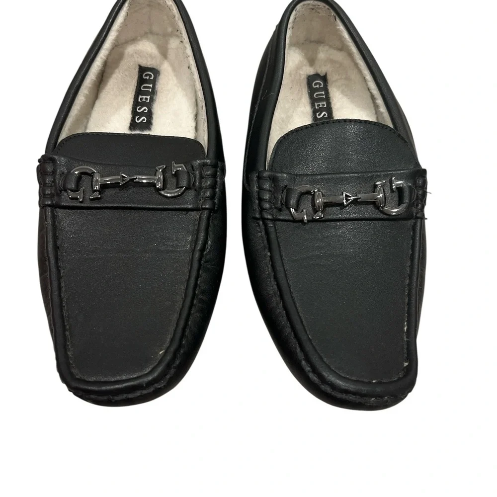 GUESS madlers men’s Black Loafers driving‎ shoes 8.5